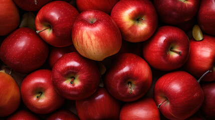 Fototapeta na wymiar a pile of red apples