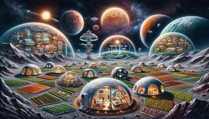 Interstellar Colonization with Domes on Alien Planet