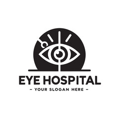 Eye hospital Logo Template Design Vector, Emblem, Design Concept, Creative Symbol, Icon