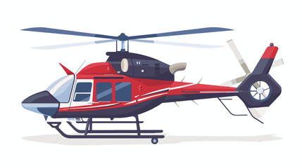 Obraz na płótnie Canvas Helicopter icon Flat vector isolated on white background