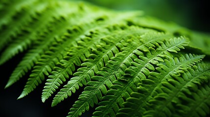 a close up of a fern leaf - obrazy, fototapety, plakaty