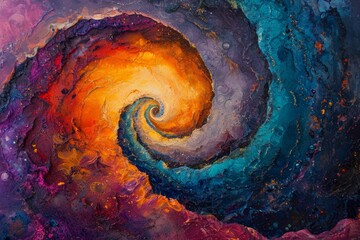 Vibrant Vortex: A Swirling Beacon of Colors