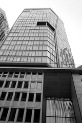 Frankfurt am Main Skyline Black & White Skyscraper