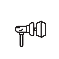 Cinema Music Party Line Icon