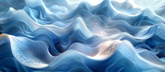 Obraz premium Wave of the Month Blue Ocean Waves Generative AI