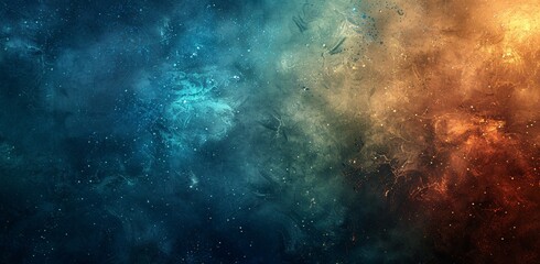 Galaxy Glow A Celestial Splash of Color Generative AI