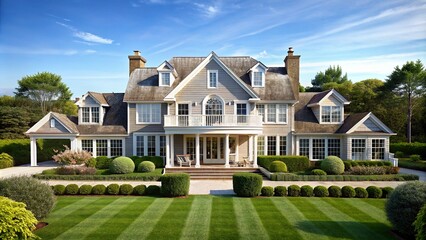 Hamptons style house architecture with beach and ocean inspired designs