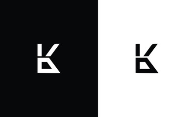 k kd initial logo design vector symbol graphic idea creative