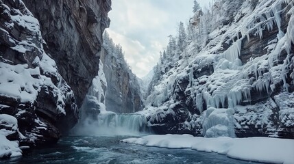 winter in the mountains