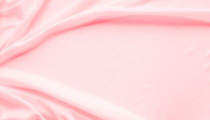 Silk Pink Background Cloth Mockup Beauty Abstract Soft Tableclcoth Curtain Wave Sheet Texture...