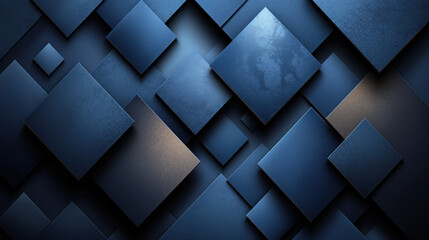 Abstraction Blue Squares Background