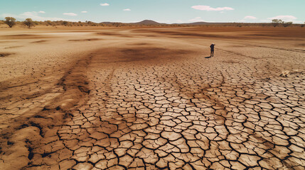 dry land in the desert