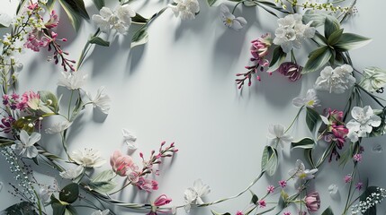 Flower wreath. Dandelion, leaves, white, daisies, summer, girl, weaving, water, decoration, laurel, wedding, beauty, broom, Caesar, spring, bunch, crown, fortune telling. Generated by AI