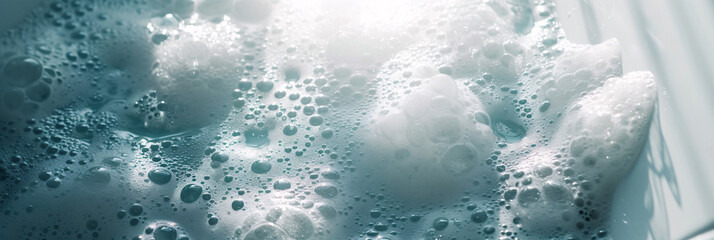bubbles on a surface with light