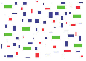 abstract orange yellow red green and  square fabric geometric vector pattern background