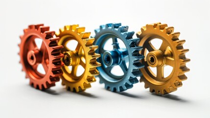 Multicolored Clock wheels as background