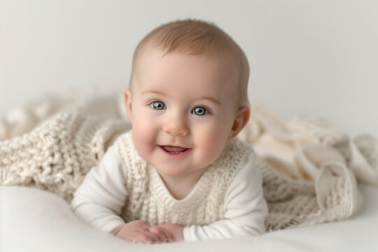 Cute baby photo, Generative AI