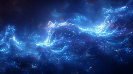 Galaxy Glow A Celestial Night Sky Generative AI