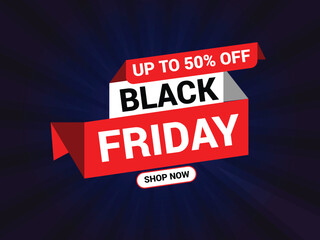 Black Friday Sale Banner, Inscription Design Template, Black Friday Banner, Friday Big Sale.