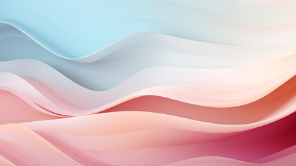 Obraz na płótnie Canvas Beautiful abstract background with colorful paper wave. Red and blue gradient banner