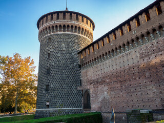 Medieval castle of Milan, Italy