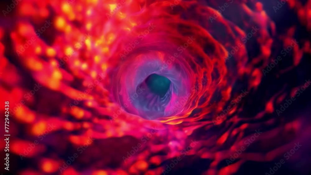 Aufkleber waves of electric colors pulse and swirl together creating a trippy and hypnotizing effect.