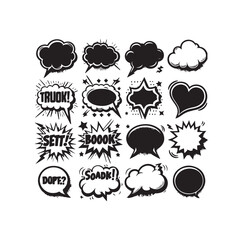 Set of speech bubbles Vector illustration