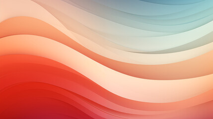 Beautiful abstract background with colorful paper wave. Red and blue gradient banner