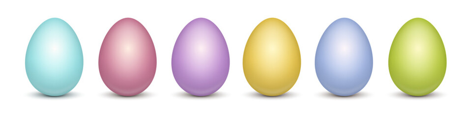 set of easter colorful eggs vector eps10
