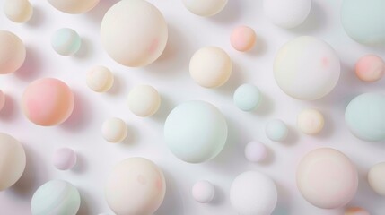 Pastel Spheres as Background