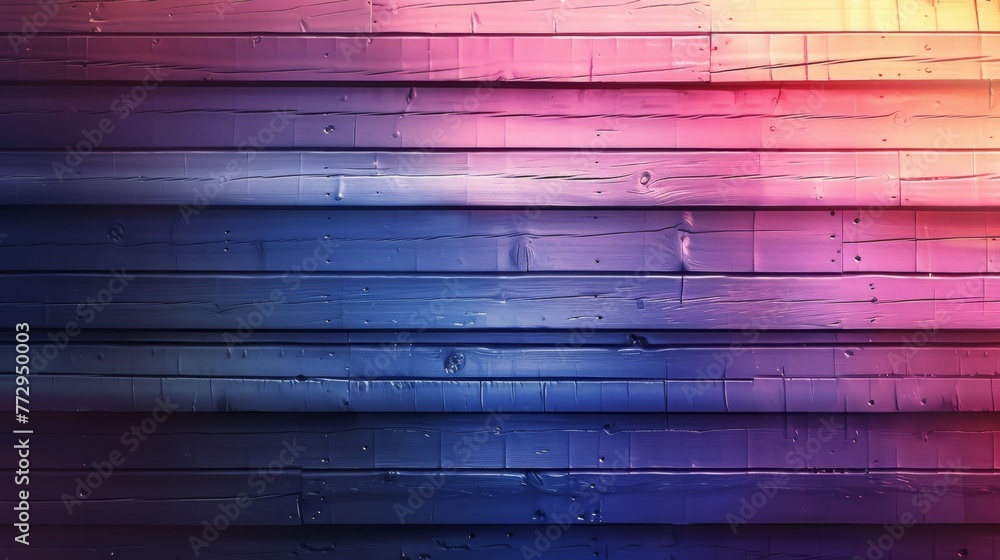 Wall mural Colorful wooden texture with raindrops