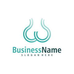 Fototapeta premium Letter W logo design vector. Creative Initial W logo concepts template