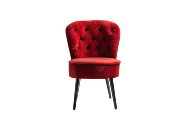 Petite Crimson Seat isolated on transparent Background