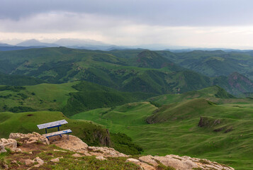 Picturesque summer view of Bermamyt plateau. One of the most picturesque attractions in the south...
