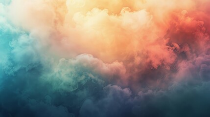Abstract colorful cloud formation