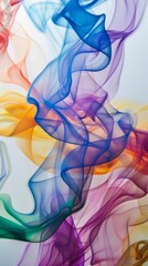Abstract colorful smoke patterns