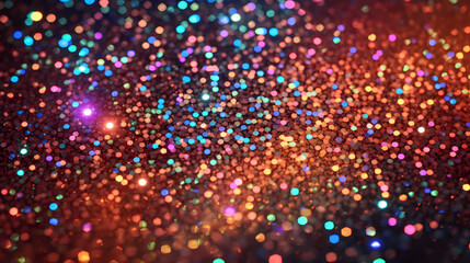 Sparkling confetti holographic celebration background - obrazy, fototapety, plakaty