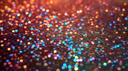 Sparkling confetti holographic celebration background - obrazy, fototapety, plakaty