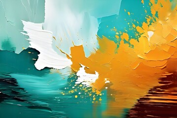 Abstract Background with Abstract Artistic Elements: Hand-Edited Generative AI