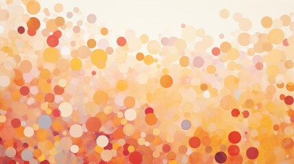 An abstract arrangement of vibrant circular dots in warm tones, an eye-catching background for dynamic and energetic designs