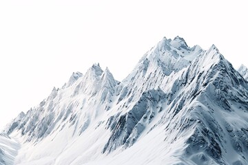 a snowy mountain with snow on top