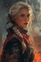 A Scion of a forgotten realm reclaiming her ancestral power during a siege