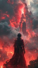 A Scion of a forgotten realm reclaiming her ancestral power during a siege