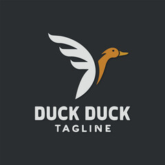 Duck icon set logo vector illustration design template design
