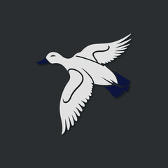 Duck icon set logo vector illustration design template design