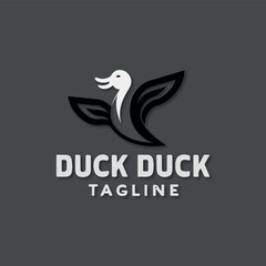 Duck icon set logo vector illustration design template design