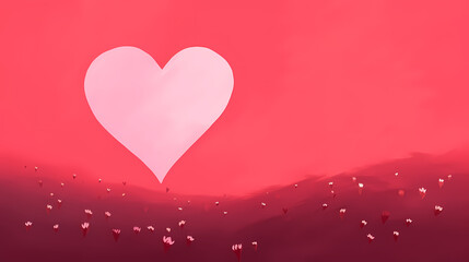Simple heart-shaped background