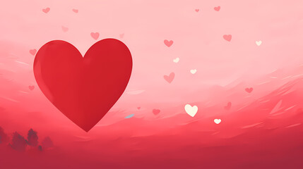 Simple heart-shaped background