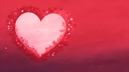 Simple heart-shaped background