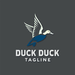 Duck icon set logo vector illustration design template design